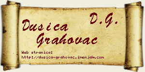 Dušica Grahovac vizit kartica